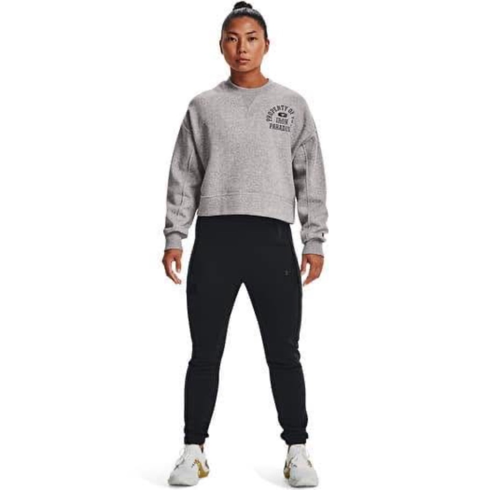 BRAND NEW women under armour dwayne rock iron paradise crew loose sweater size M